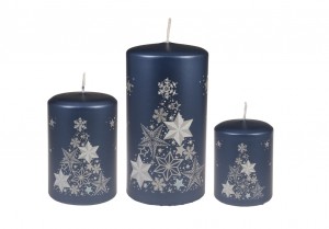 Weihnachtsbaumkerze Blau